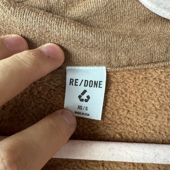 NWOT RE/DONE 90s upcycled half zip sweatshirt university of Kentucky size XS/S - Picture 3 of 3